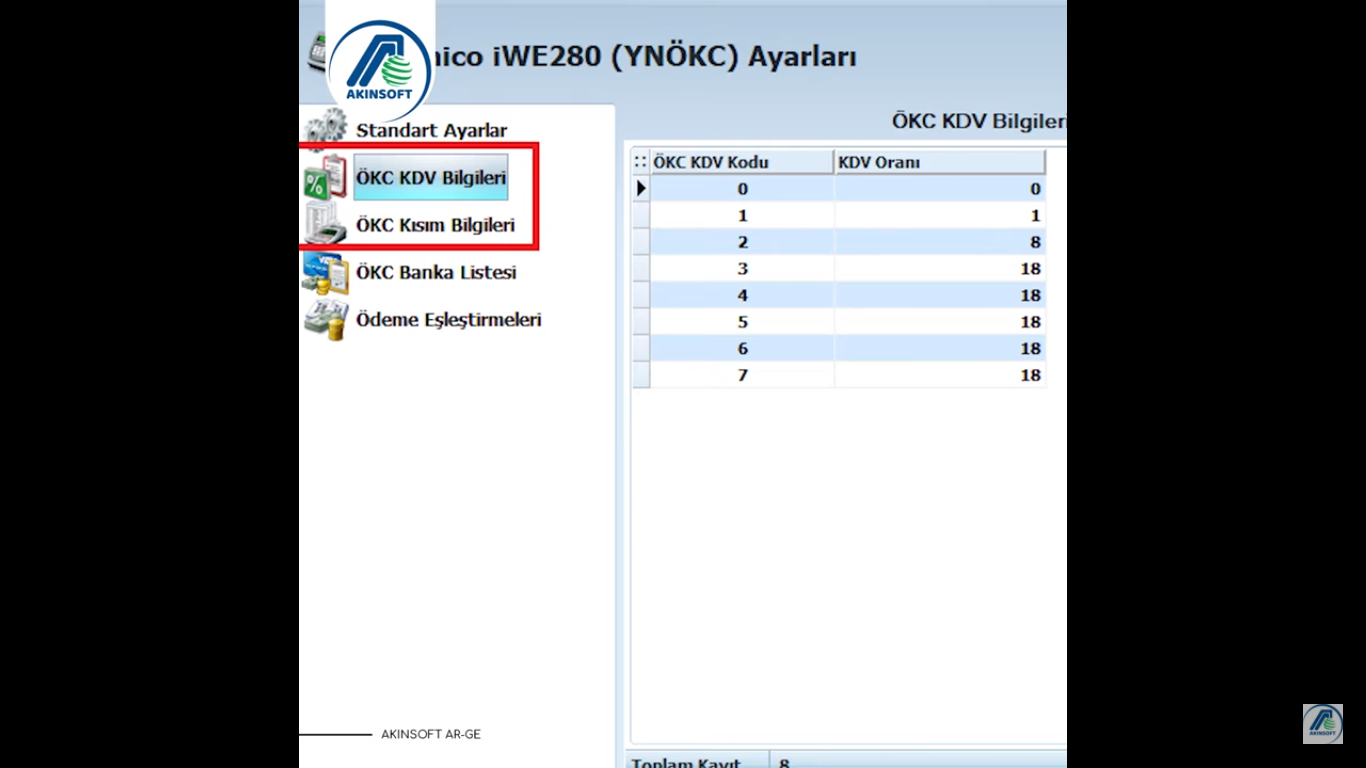 Market Otomasyonu KDV Tanımları